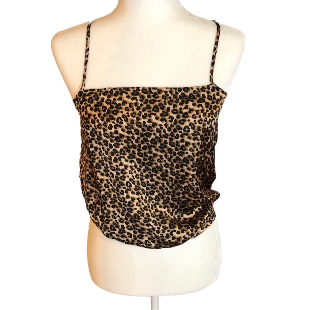 F21 Satin leopard 🐆 bodysuit S